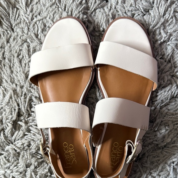 Franco Sarto Shoes - Used Franco Sarto Cream leather Sandals “Maura” is the name SZ 9.5